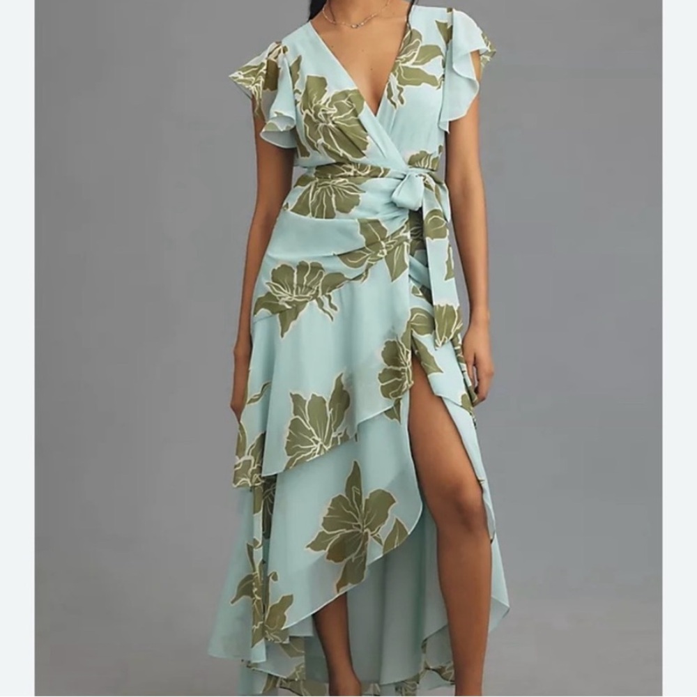 XXSP Hutch Asymmetrical Dress, turquoise, Anthropologie - Picture 2 of 9